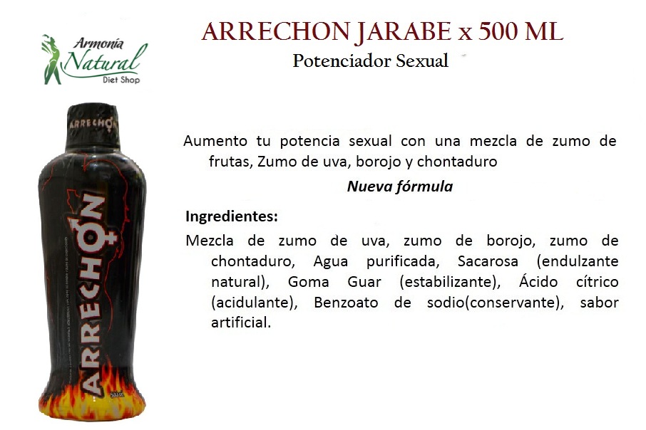 ARRECHON, Jarabe Potencializador sexual