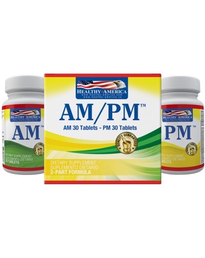 AM/PM X30 Tabs AM Y 30 Tabs PM-Healthy America
