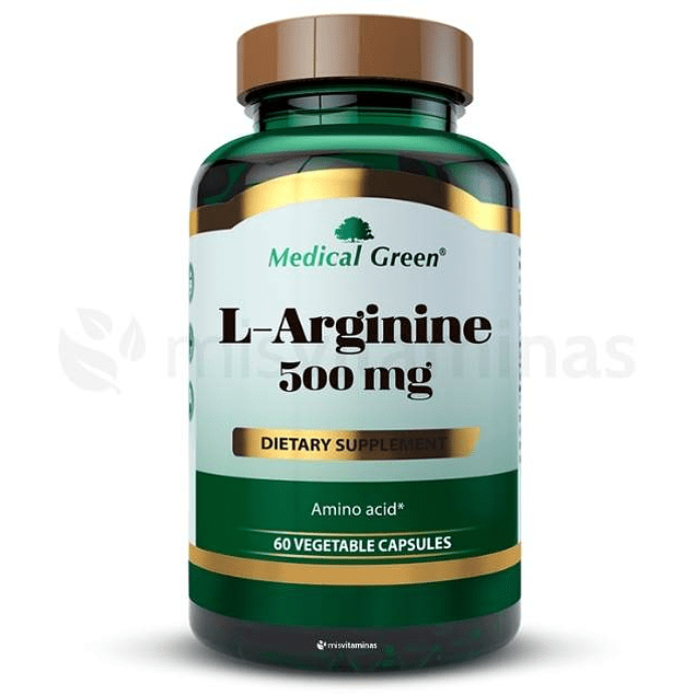 L-Arginina (500mg)(60 CAP).Medicalgreen