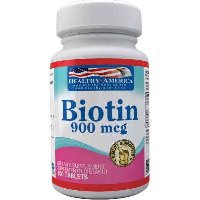 Biotin 900mcg X 100 Tabs -Healthy America-