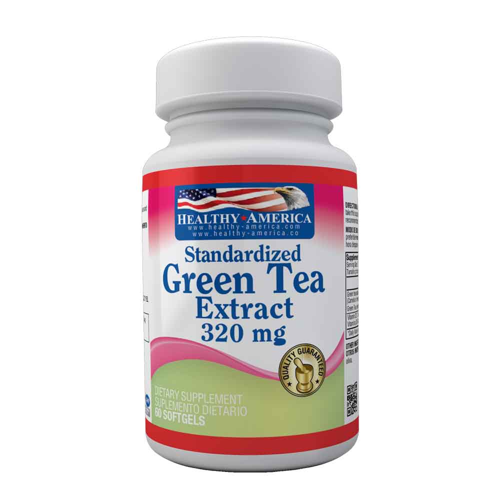 Green Tea Extract-Te Verde-320mgX60 SoftGels-Healthy America-