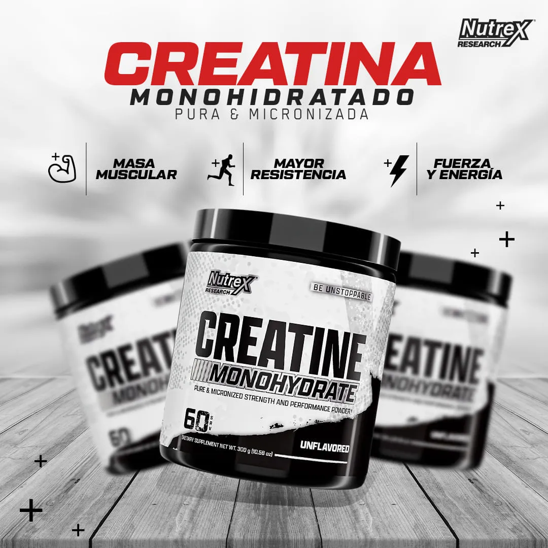 Creatine Monohydrate Nutrex 60 Serv