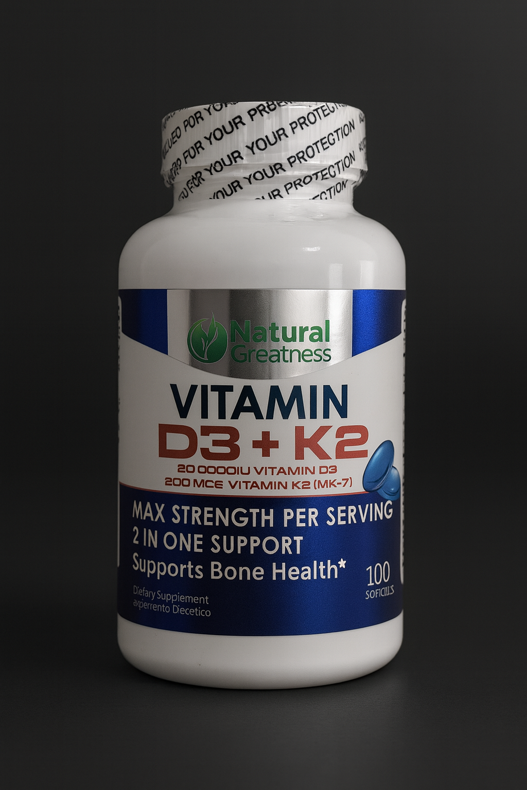 Vitamin D3 + K2
